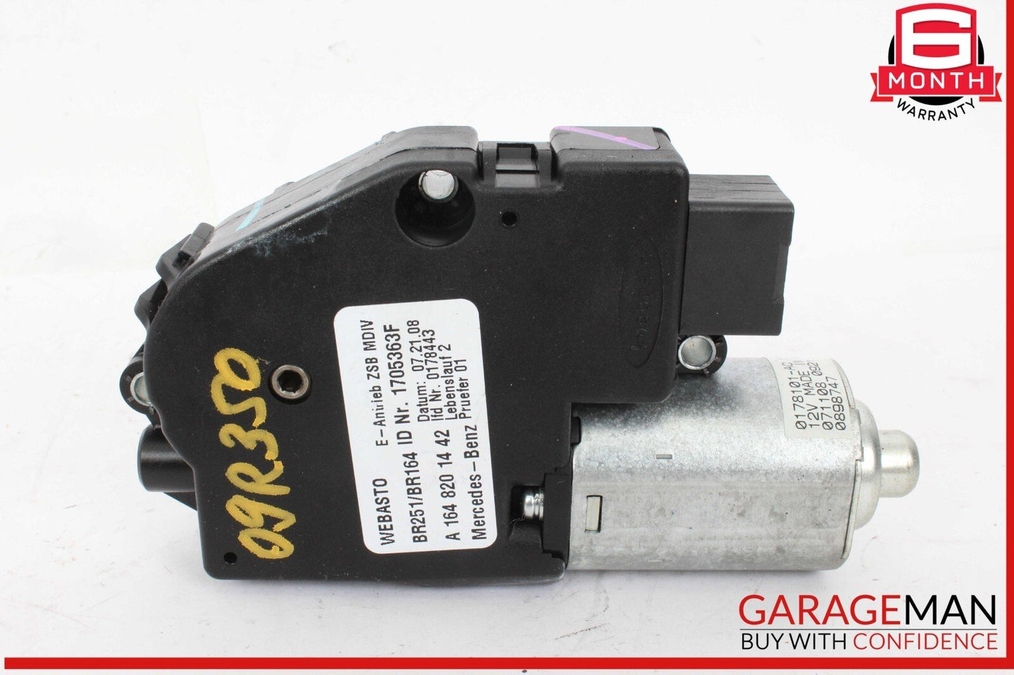 06-13 Mercedes W251 R350 4MATIC Panoramic Sunroof Sun Roof Motor 1648201442 OEM