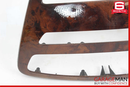 07-14 Mercedes W216 CL550 Center Console Comand Unit Radio Bezel Trim Wood OEM