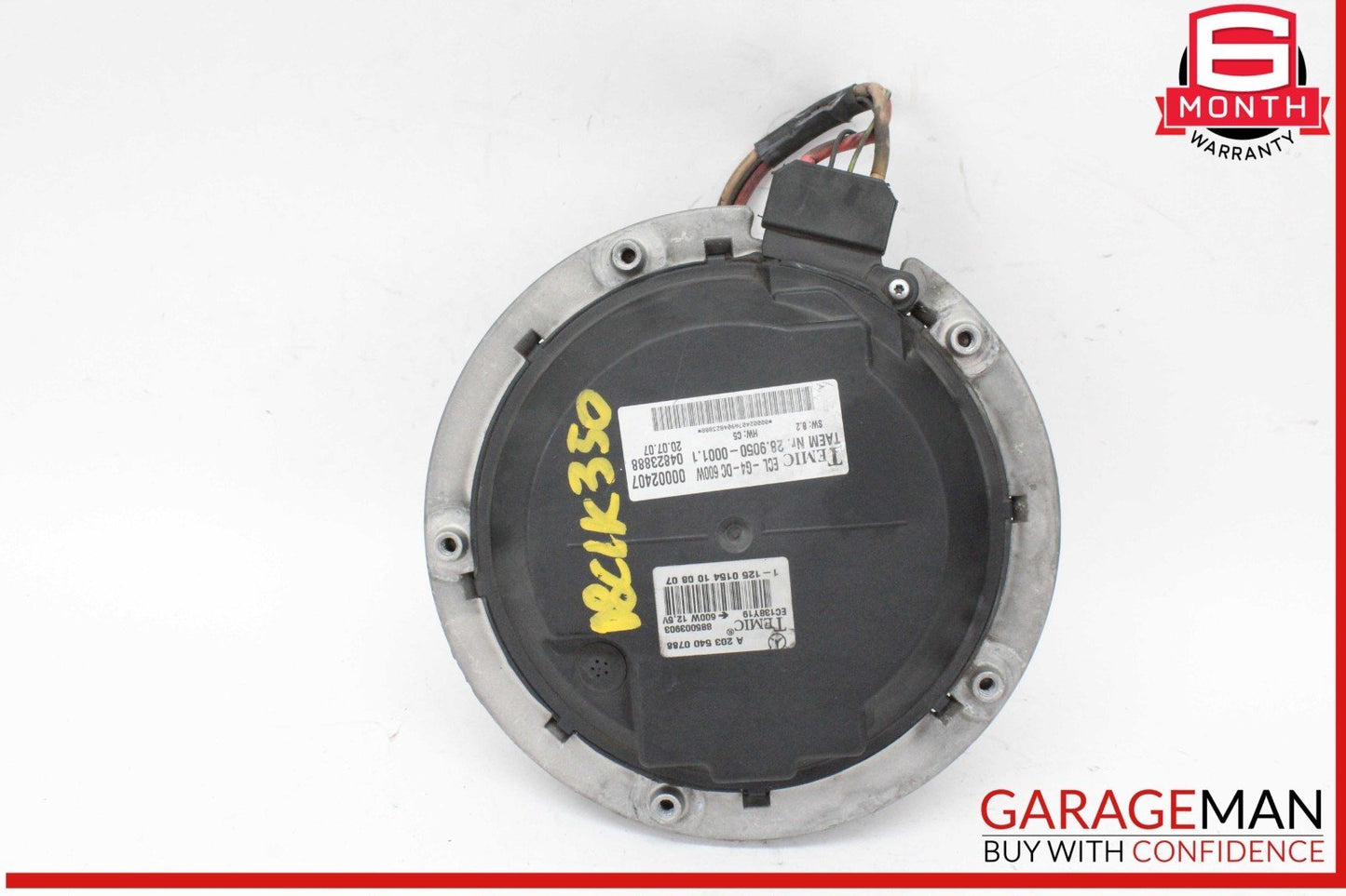03-08 Mercedes W209 CLK350 SLK280 SLK300 CLK500 Engine Cooling Fan Motor OEM