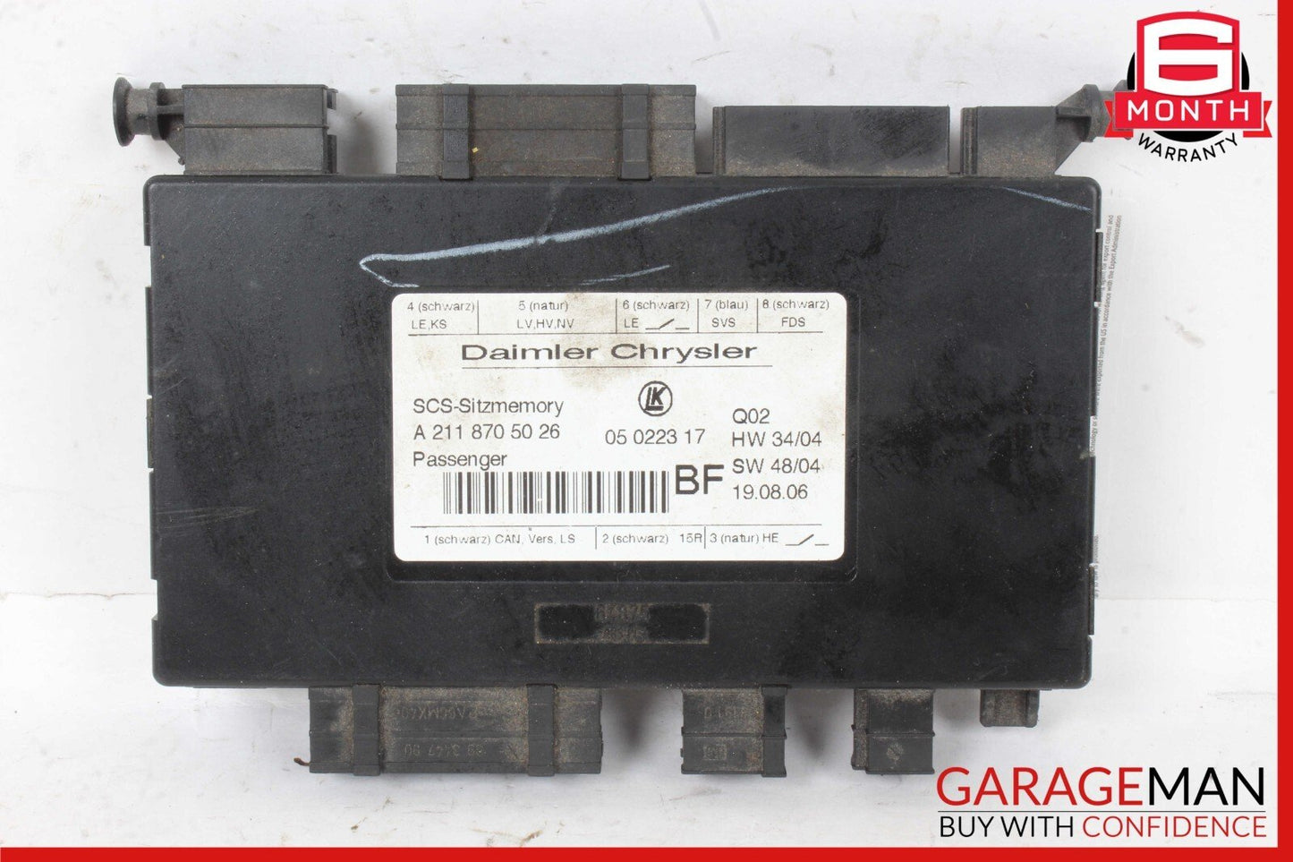 03-13 Mercedes X164 GL450 4MATIC Seat Control Module Front Left 2118705026 OEM