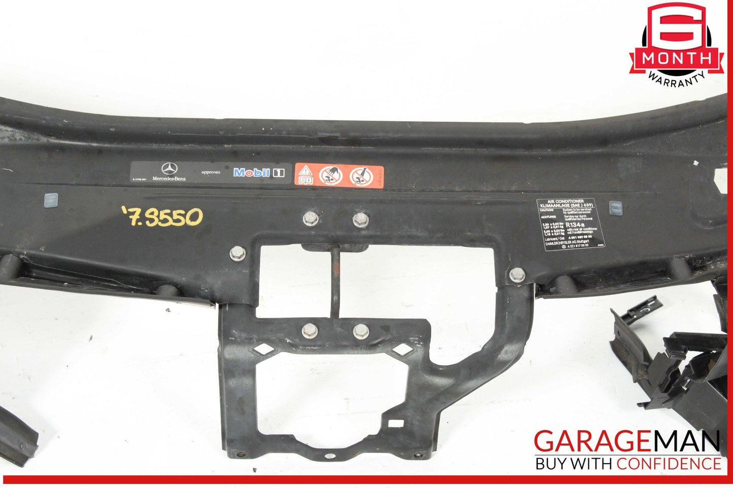 07-09 Mercedes W221 S550 Upper Radiator Core Support Headlight Bracket OEM