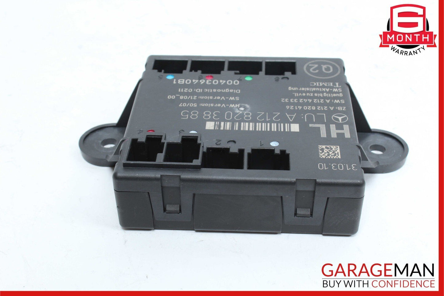08-18 Mercedes X204 GLK350 CLS550 Rear Left Driver Side Door Control Module OEM