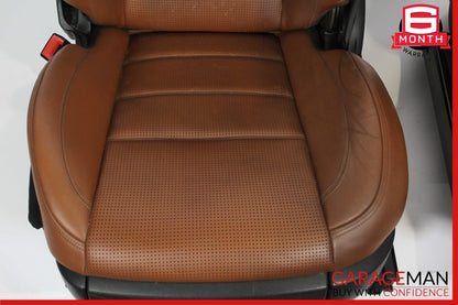 08-14 Mercedes W216 CL63 AMG Complete Front Seat Seats Cushion Assembly Brown