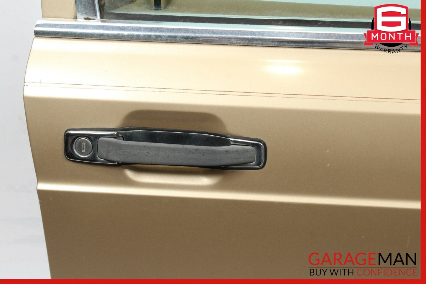 86-91 Mercedes W126 420SEL Front Right Side Door Shell Panel Assembly Beige OEM