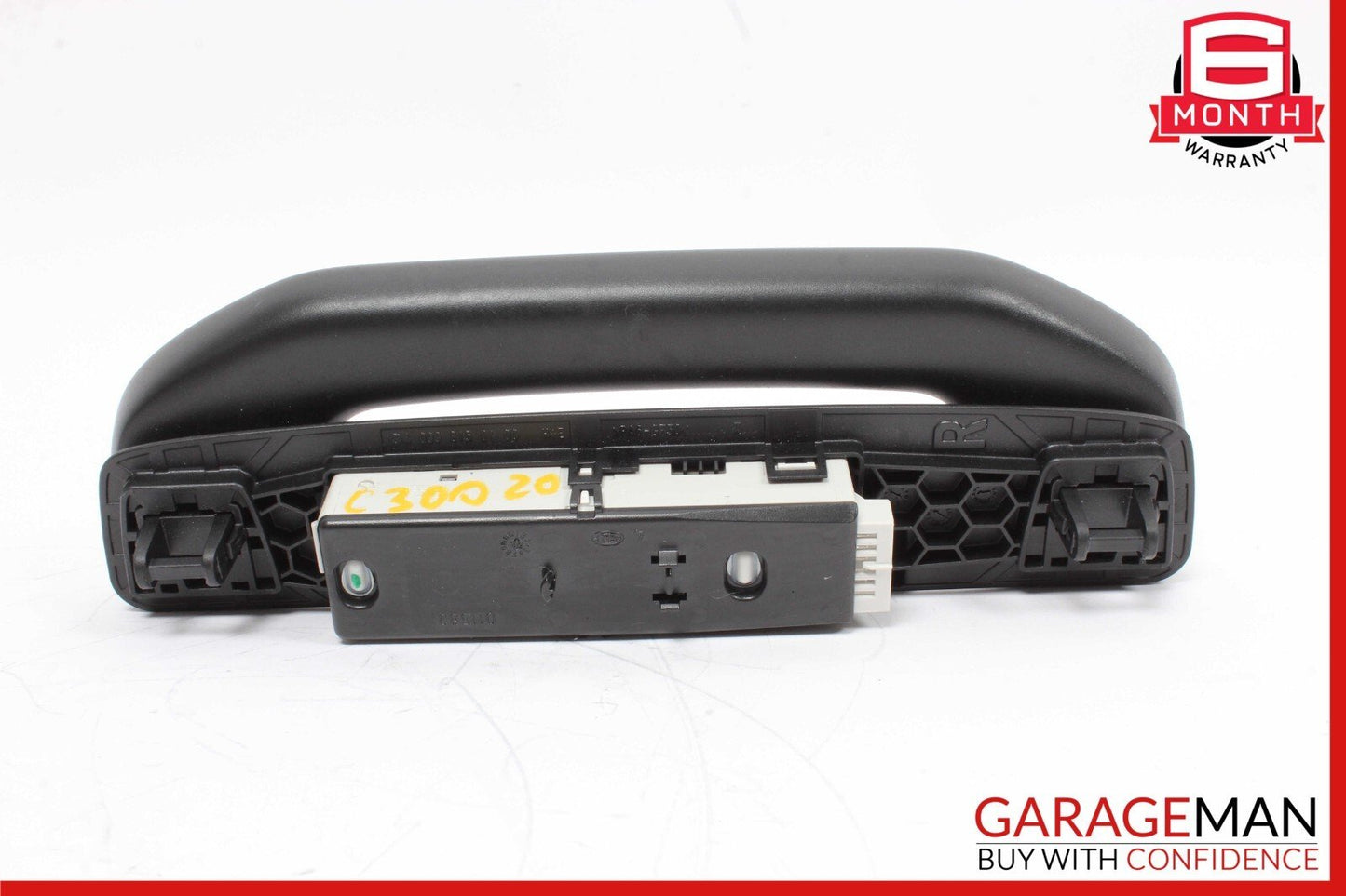 15-20 Mercedes W205 C300 Rear Right Side Roof Grab Handle w/ Lamp Black