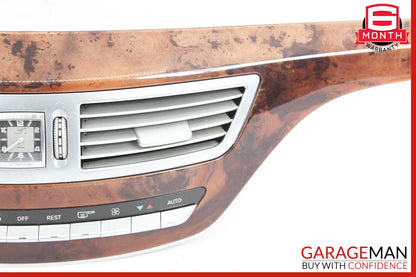 07-09 Mercedes W221 S63 Front Center Bezel Trim A/C Heater Switch Assembly
