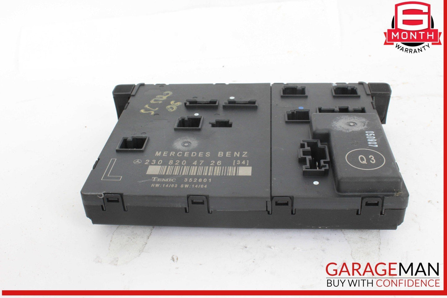 03-12 Mercedes R230 SL500 SL55 AMG Front Left Door Control Module 2308203526 OEM