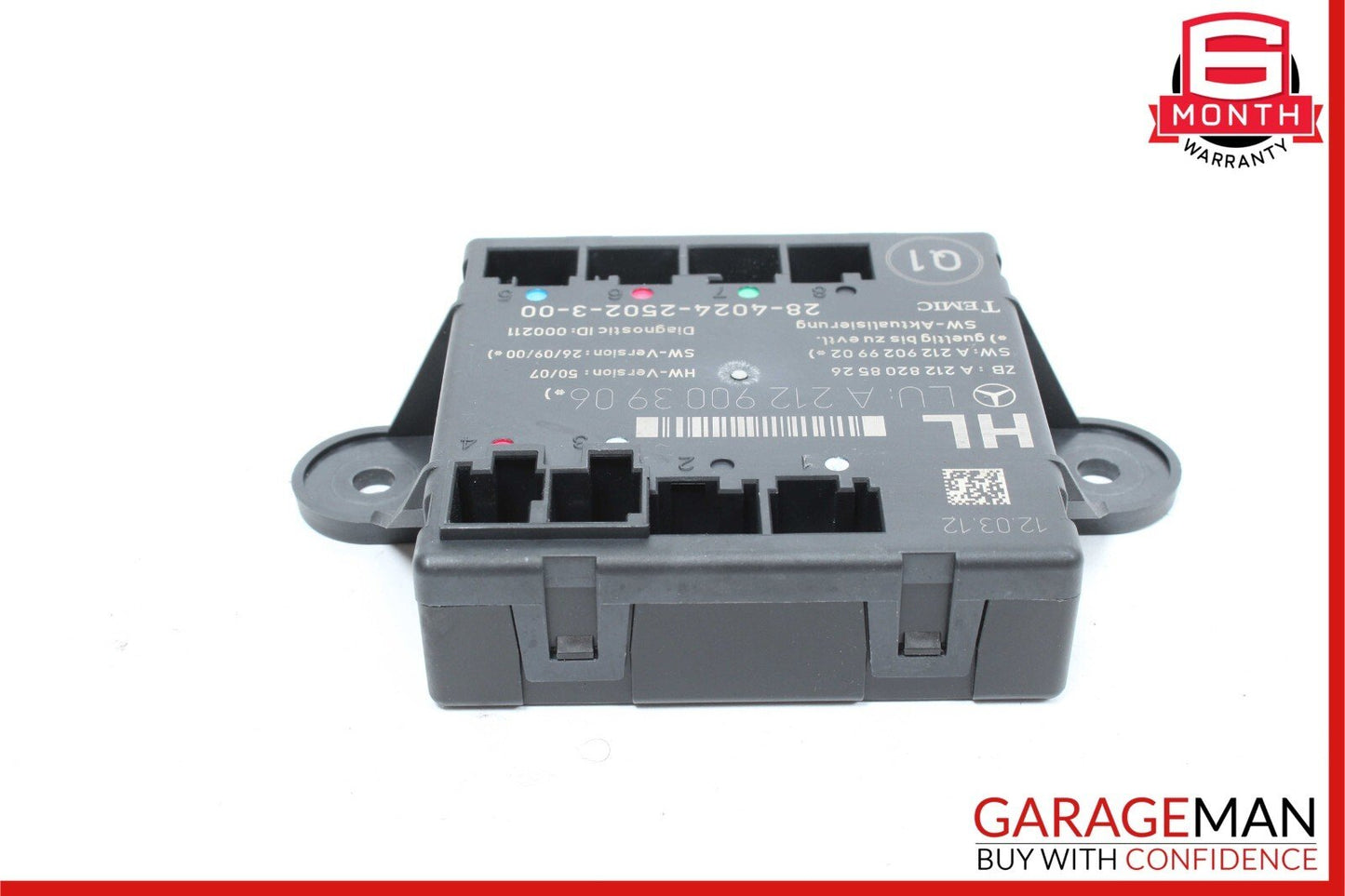 08-18 Mercedes W204 C250 C63 AMG E350 Rear Left Side Door Control Module OEM