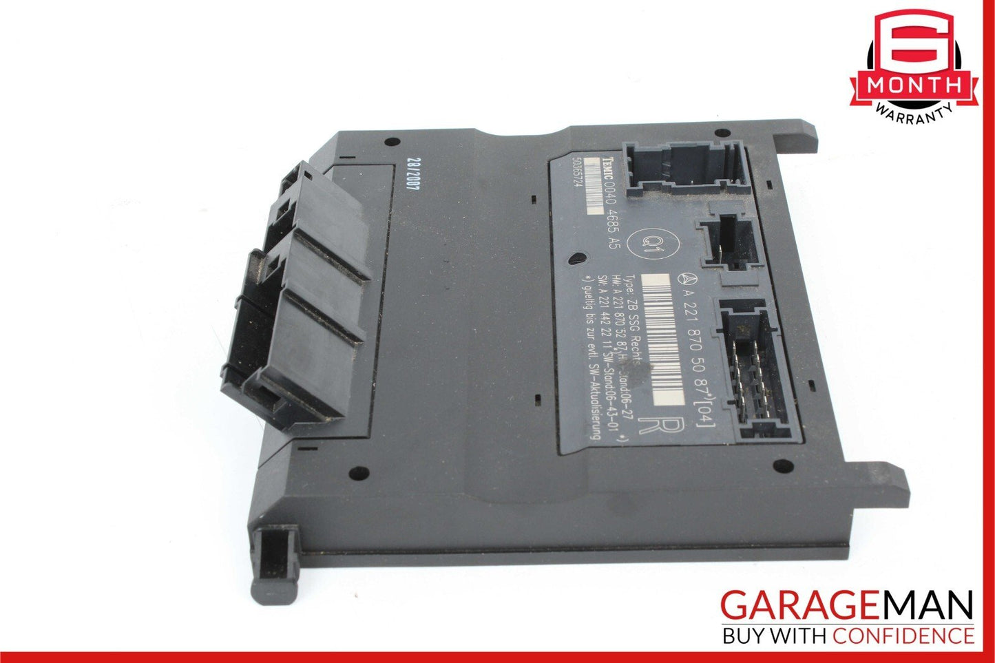 07-13 Mercedes W221 S550 S350 S65 AMG Front Right Side Under Seat Control Module