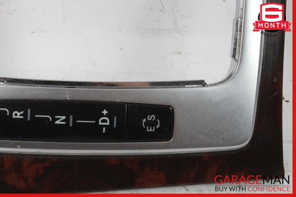 08-15 Mercedes W207 E350 Center Console Shifter Trim Cover Panel Bezel Wood Assy