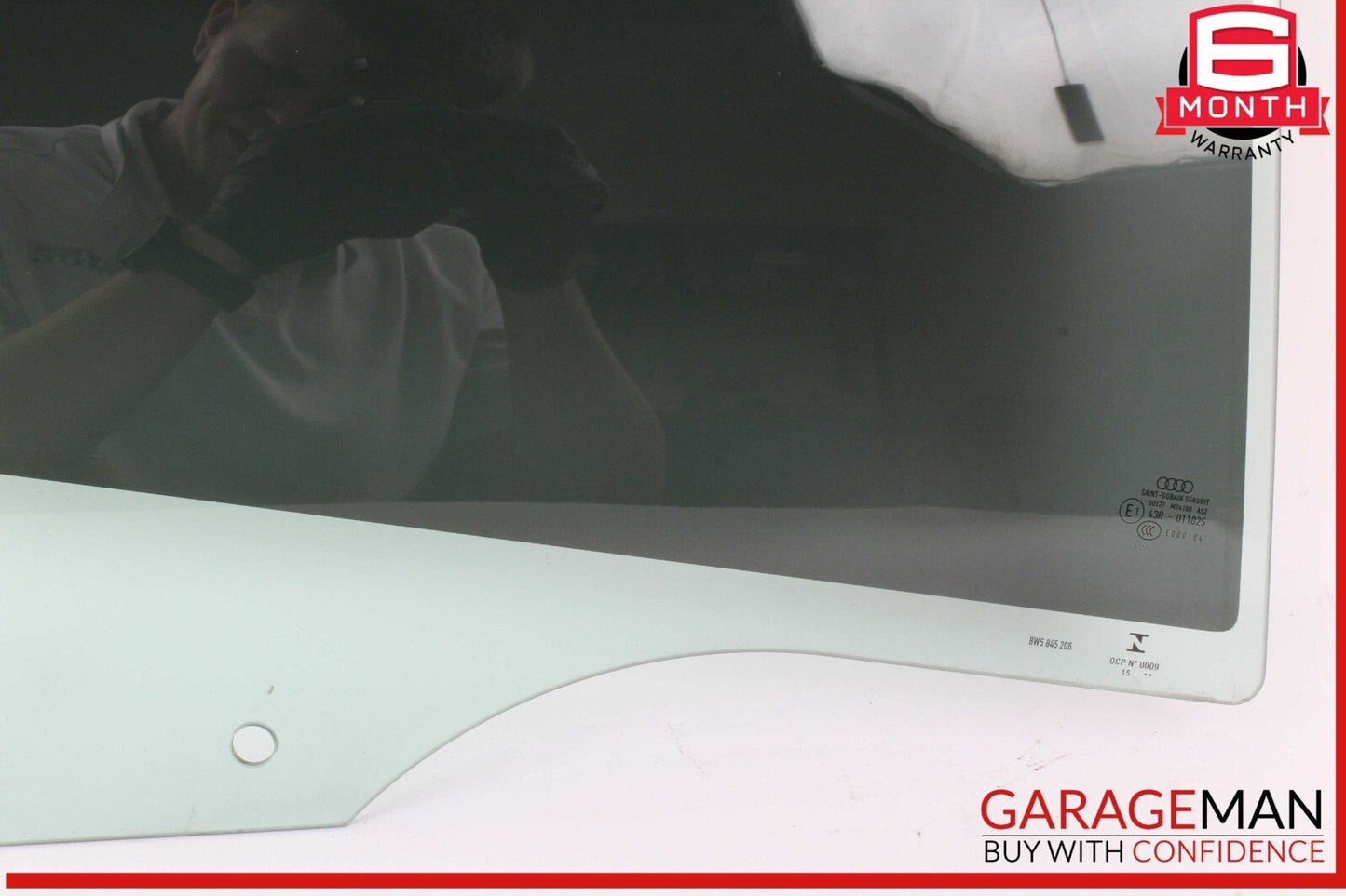 17-24 Audi A4 Rear Right Passenger Side Door Window Glass 8W5845206 OEM