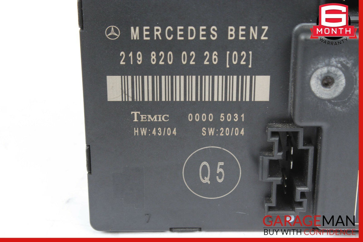 06-11 Mercedes W219 CLS550 CLS55 AMG Rear Left Driver Side Door Control Module