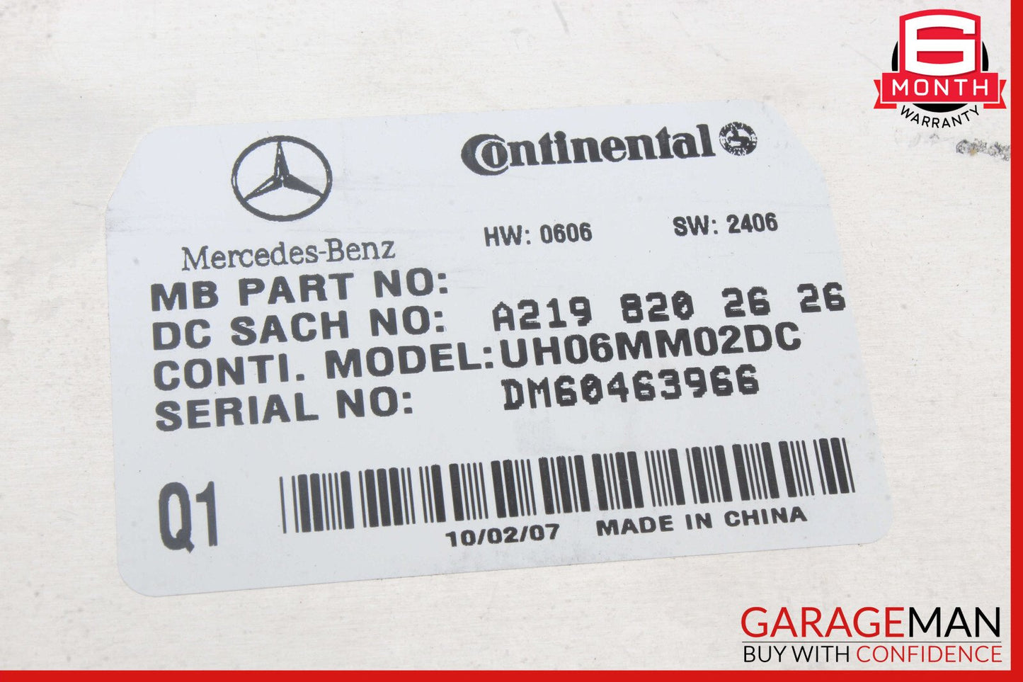 06-12 Mercedes W251 R350 GL450 Communication Control Module 2198200926 OEM