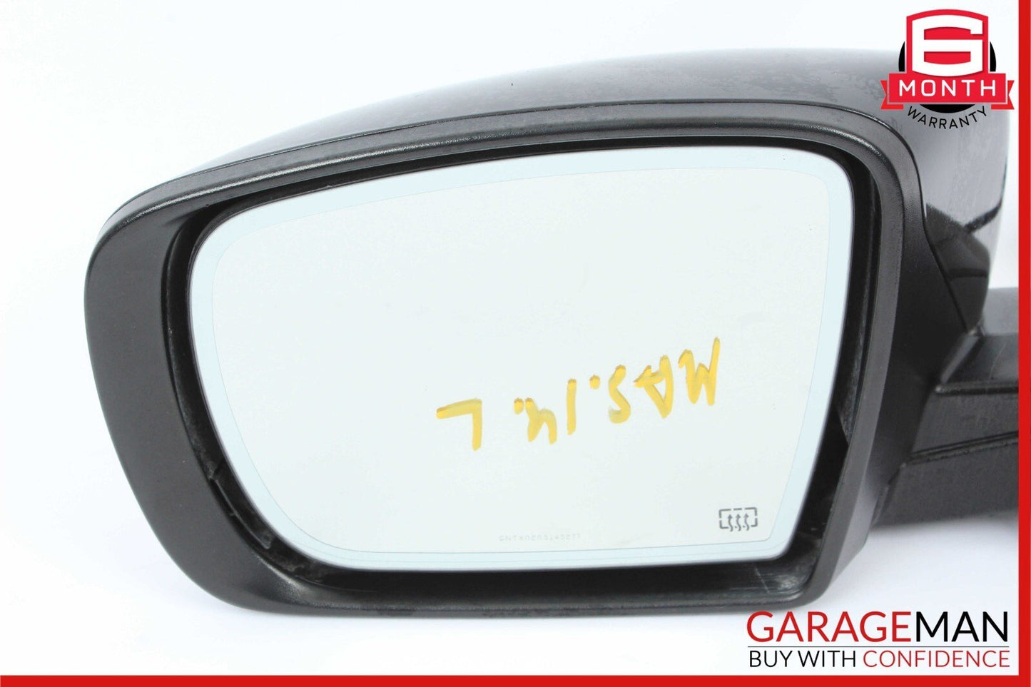 14-17 Maserati Ghibli Front Left Driver Side Mirror Door Rear View Black OEM