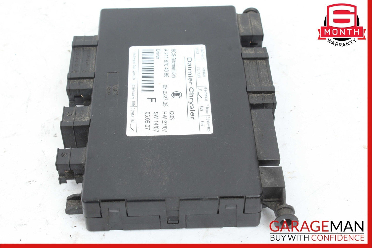 03-12 Mercedes W211 E350 SLK280 GL550 E320 Seat Control Module Left Side OEM