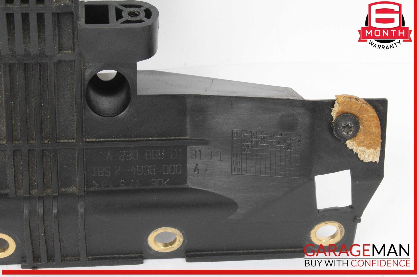 03-08 Mercedes R230 SL500 Rear Left Seat Belt Retractor Luggage w/ Speaker OEM