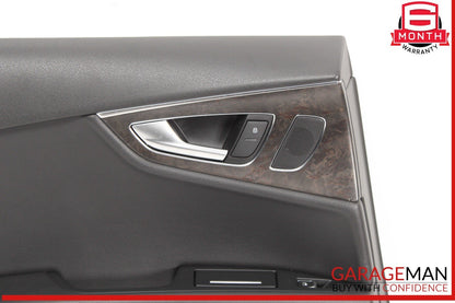 12-18 Audi A7 Rear Left Driver Side Interior Door Panel Trim Cover OEM