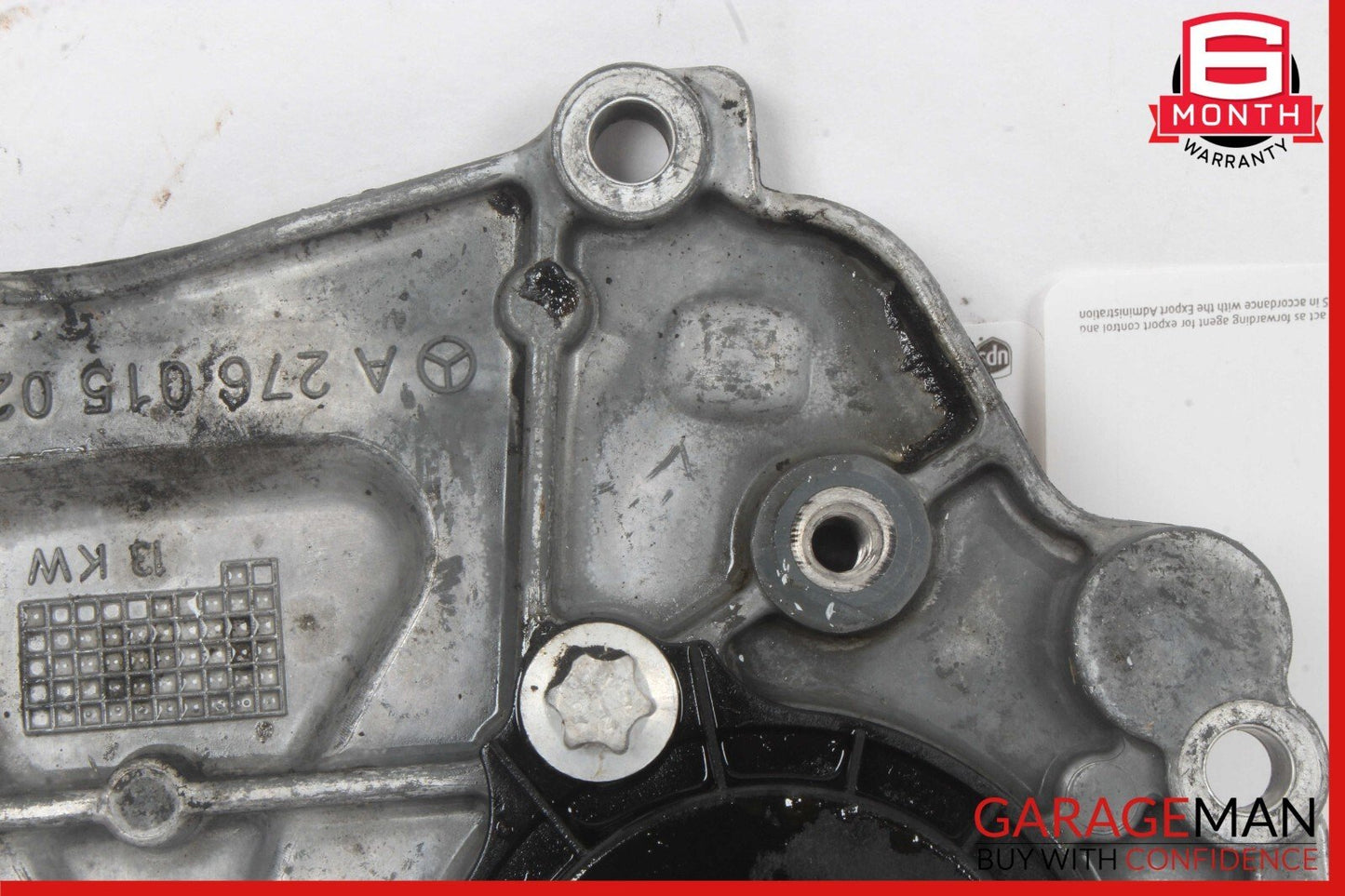 12-18 Mercedes GL450 S550 Front Right / Left Engine Timing Chain Cover Plate