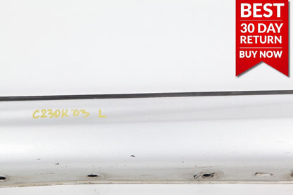 02-05 Mercedes W203 C230 C320 Coupe Left Side Skirt Rocker Panel Molding Silver