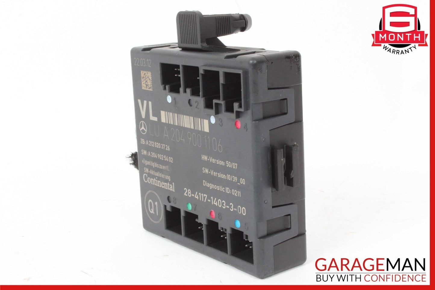 12-15 Mercedes W204 C250 C350 Coupe Front Left Side Door Control Module Unit OEM