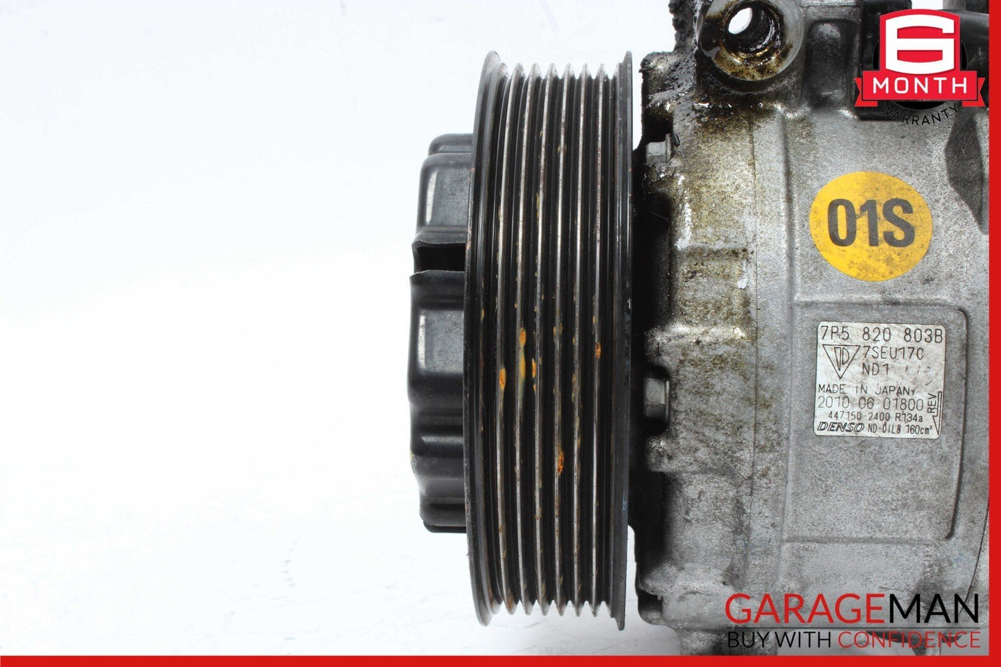 11-17 Porsche Cayenne S 958 AC A/C Air Conditioning Compressor Pump Assembly OEM