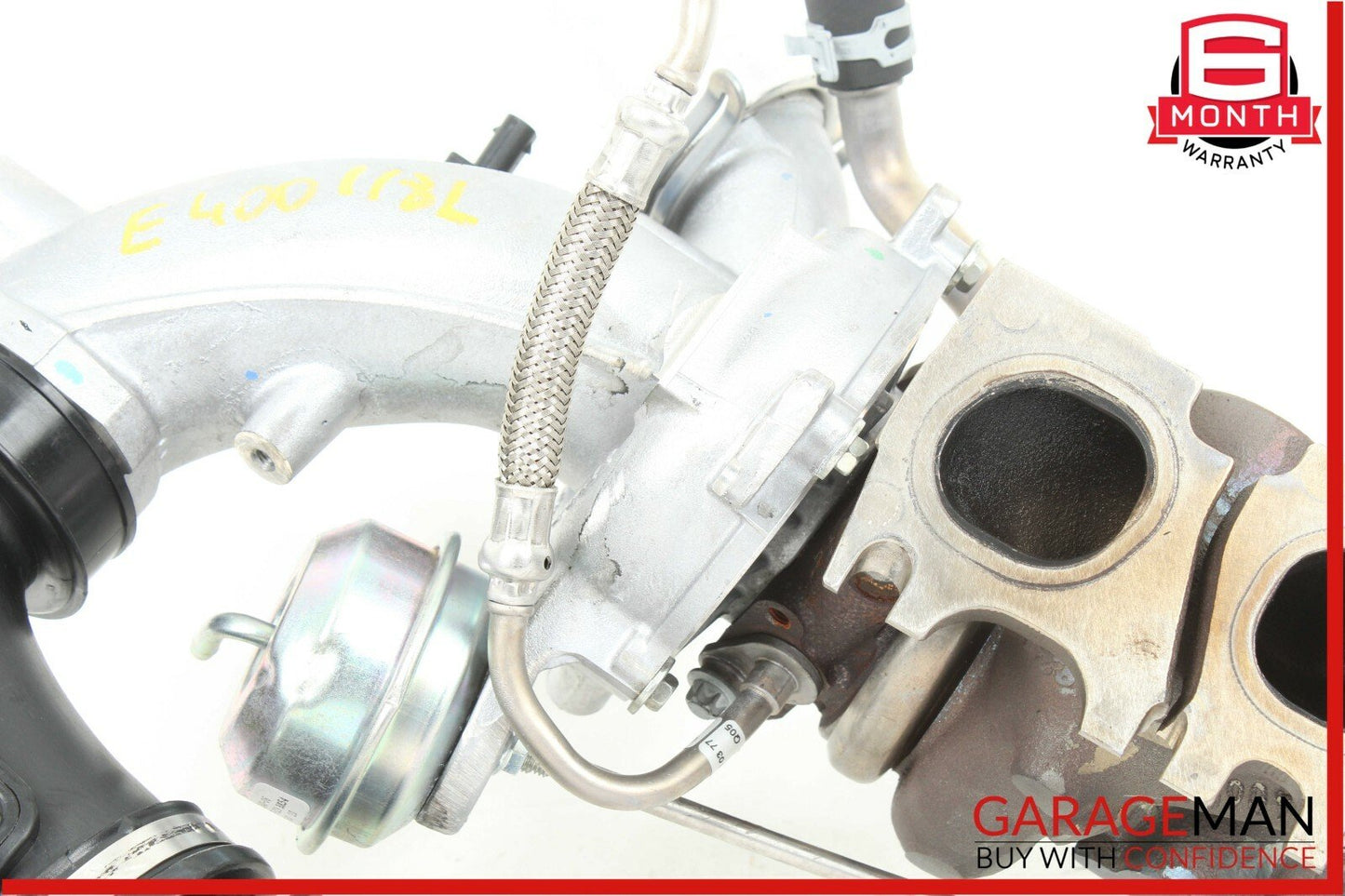 16-18 Mercedes W213 E400 4Matic Left Side Turbocharger Manifold OEM