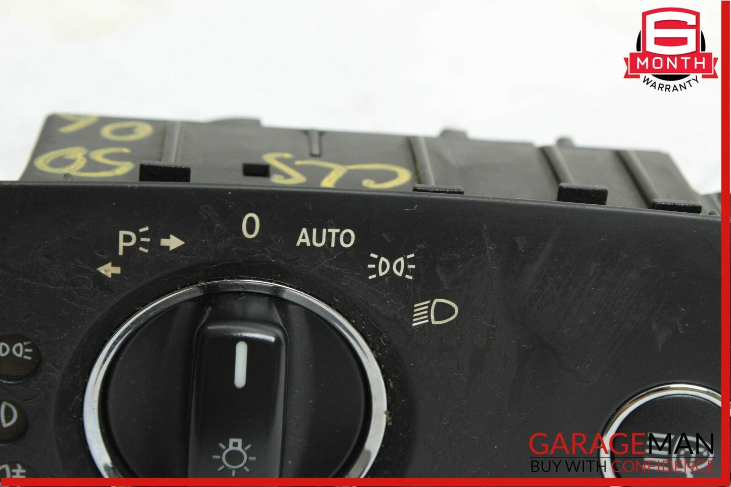 06-11 Mercedes W219 CLS500 Headlight Switch Washer Black 2195450104 OEM