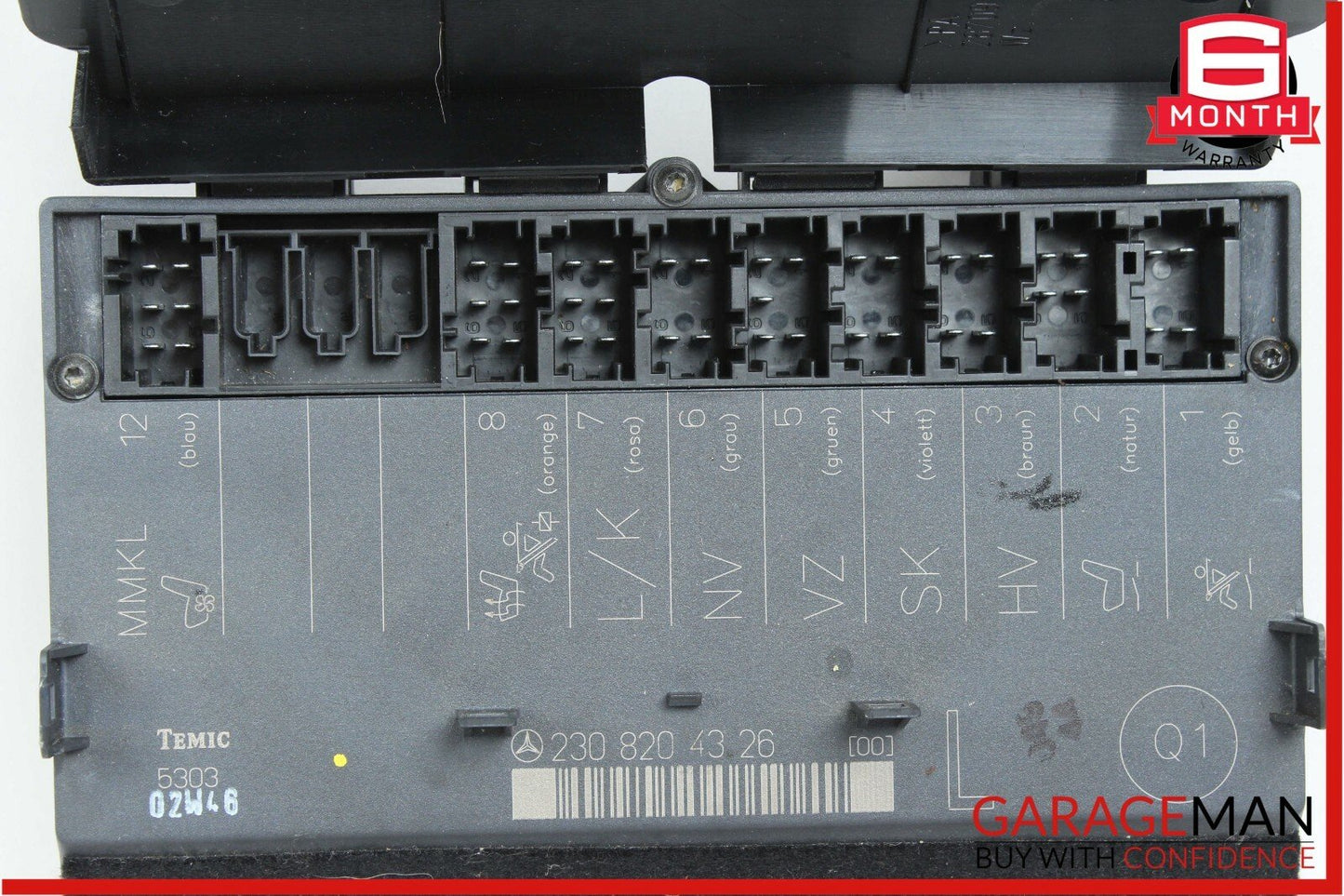 03-08 Mercedes R230 SL500 SL55 AMG Front Left Side Under Seat Controller Module