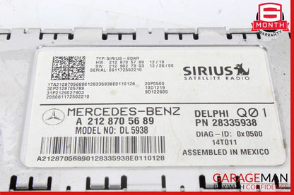 10-17 Mercedes W207 E350 C300 Sirius Satellite Radio Receiver Module Unit OEM