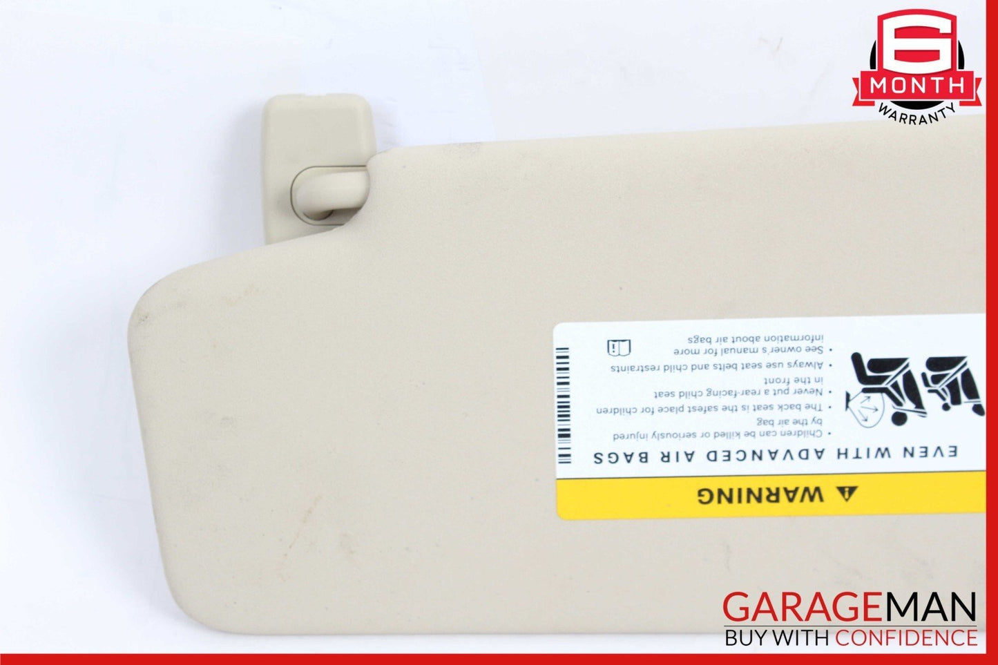 08-14 Mercedes W204 C250 C280 C350 Front Right Side Sunvisor Sun Visor Grey OEM