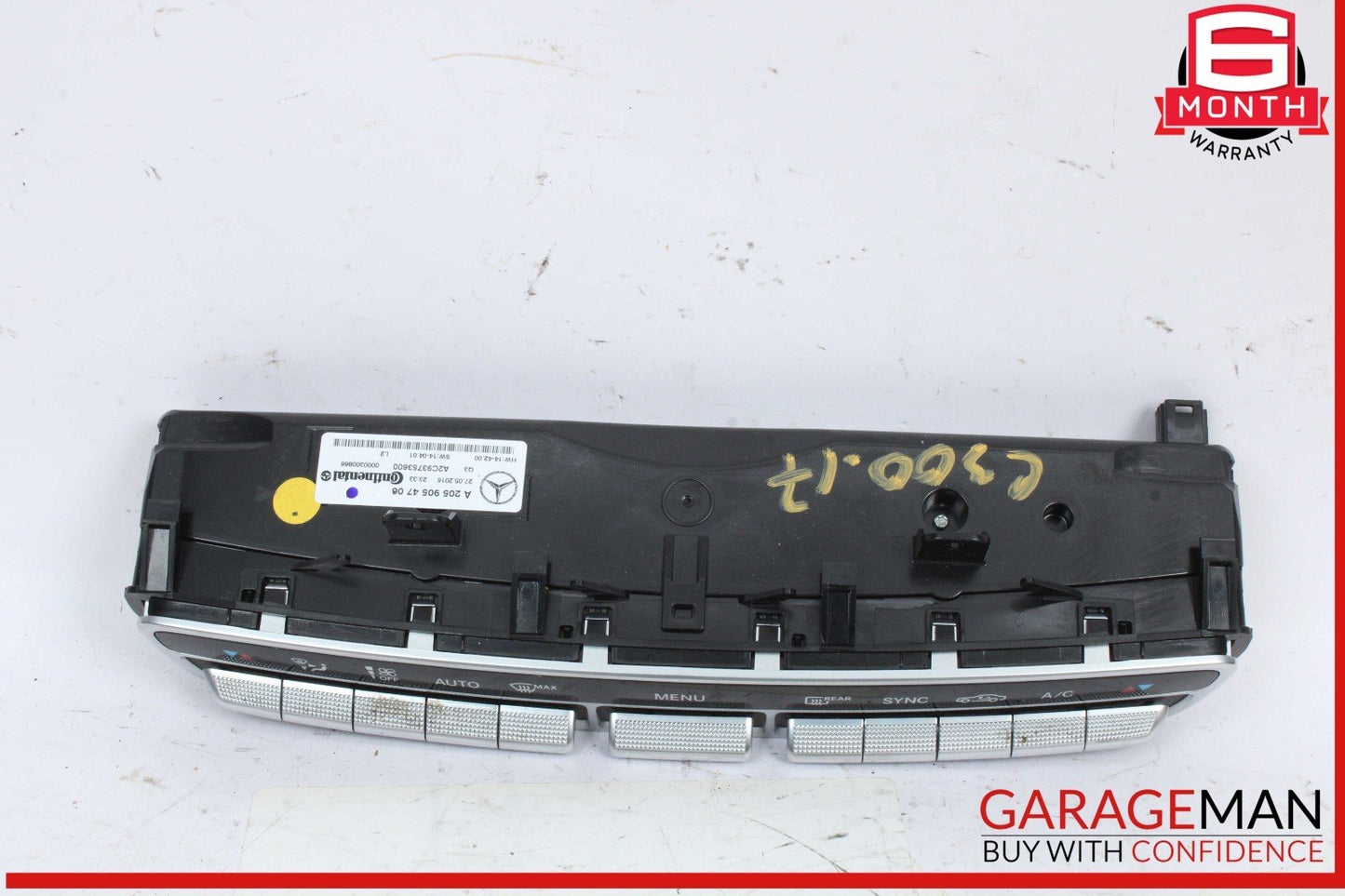 15-20 Mercedes W205 C300 C350e C400 A/C AC Heater Climate Control Switch OEM