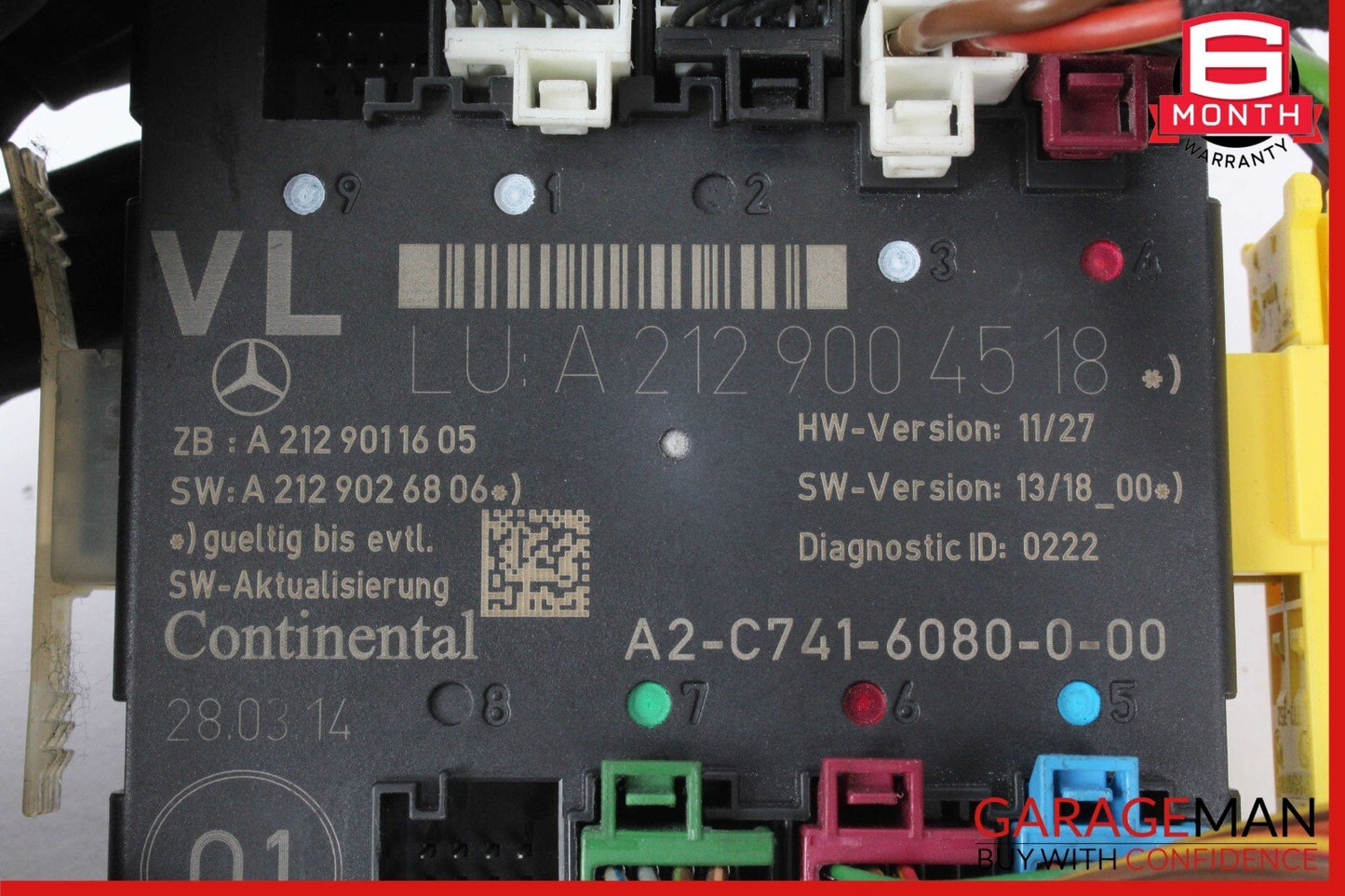 08-18 Mercedes W204 C350 C300 Front Left Side Door Control Module Unit OEM