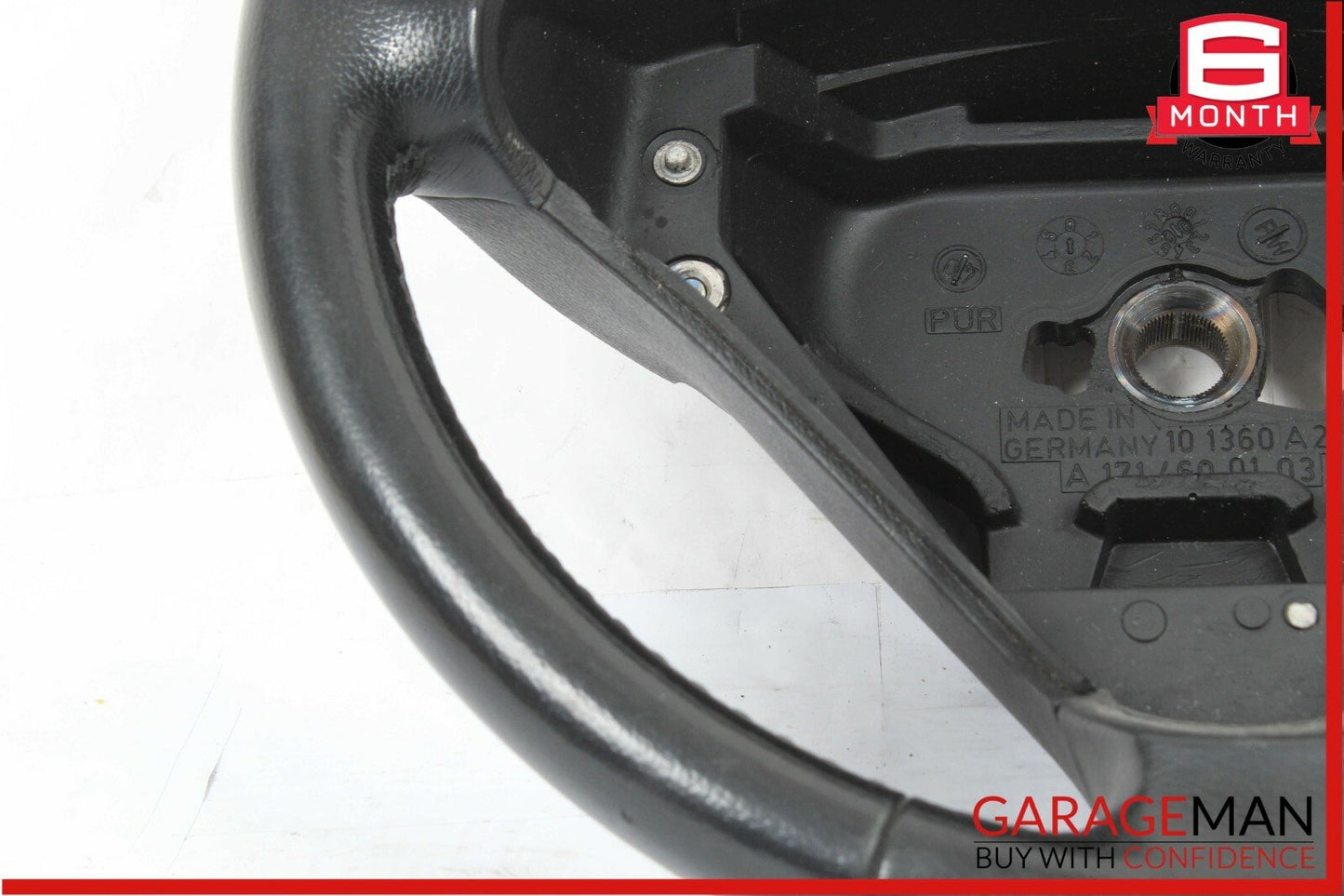 05-11 Mercedes R171 SLK280 C230 Sport 3 Spoke Steering Wheel Leather Black