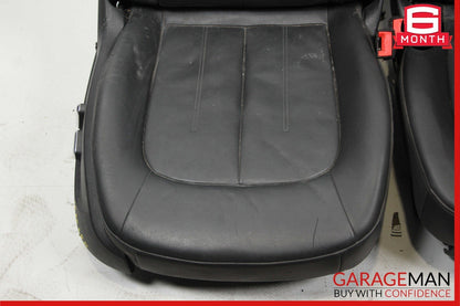 12-18 Audi A6 Front Right & Left Complete Seat Set of 2 Pc Black OEM