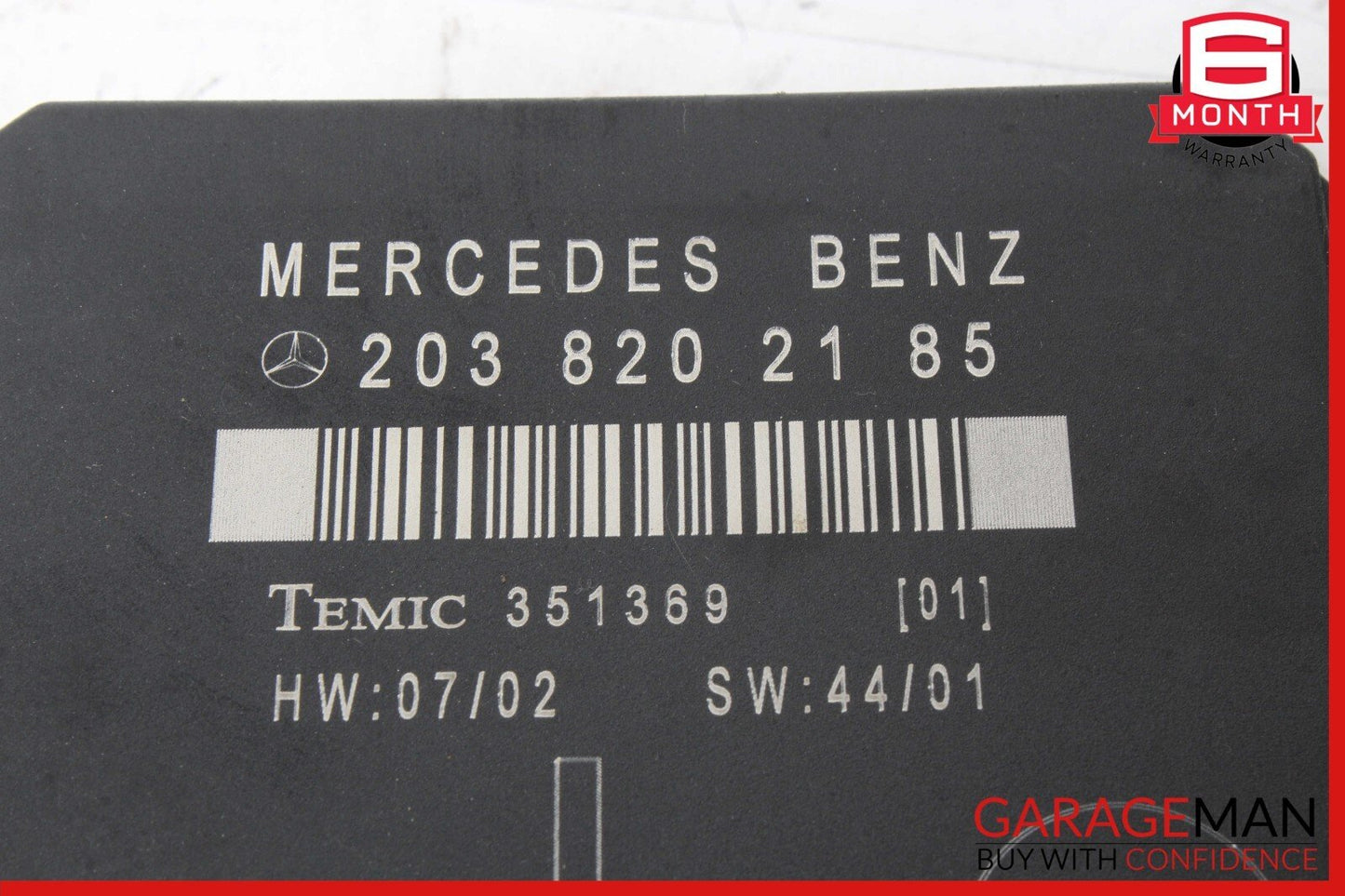 01-07 Mercedes W203 C320 C230 Door Control Module Rear Left 2038202185 OEM