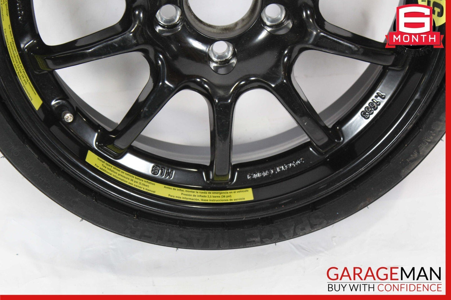 03-12 Mercedes R230 SL500 SL63 AMG Spare Tire Emergency Wheel Donut Rim 17" R17