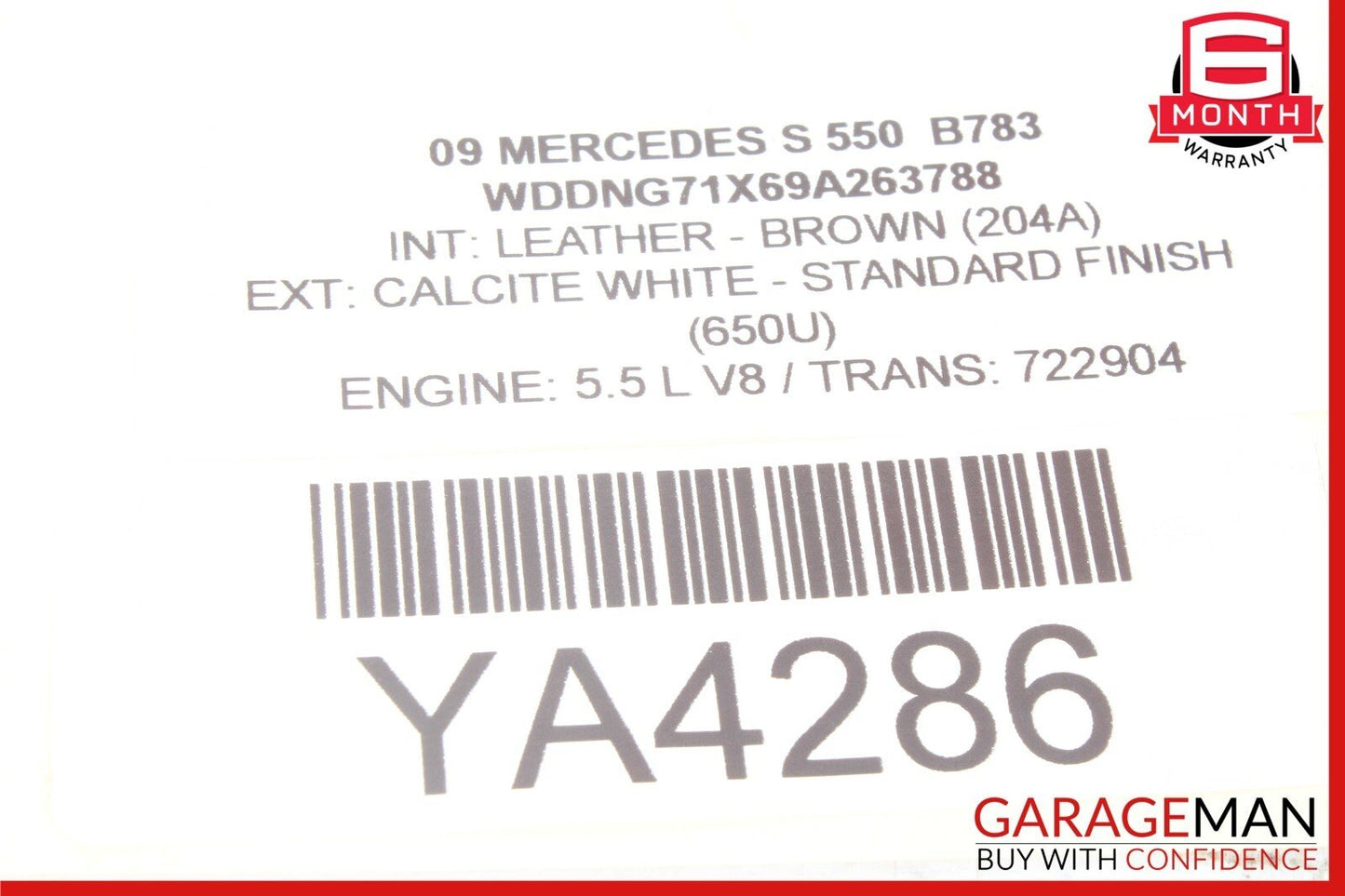 07-14 Mercedes CL550 S550 CL65 AMG Rear Trunk Lid Lock Unlock Release Handle