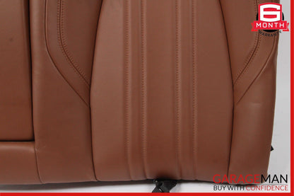 14-17 Maserati Ghibli M157 Rear Left Top Upper Seat Cushion Cover Assy Brown OEM
