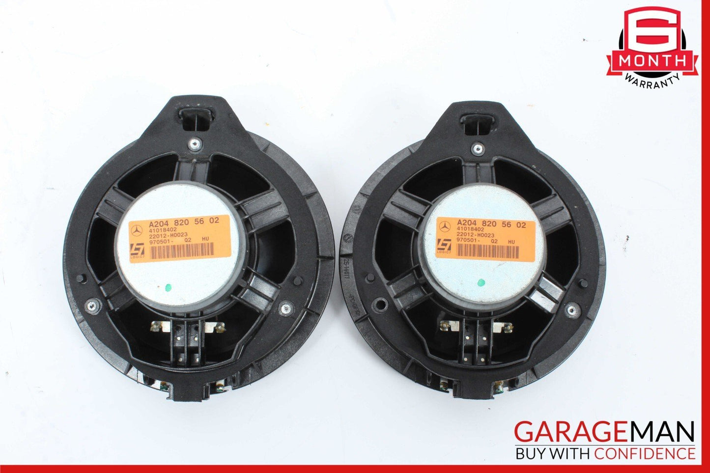 08-18 Mercedes W204 C250 C300 Door Audio Speaker Logic 7 Set of 2 OEM
