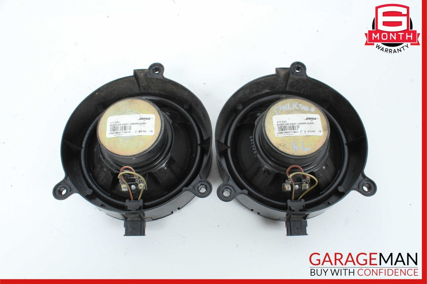 03-09 Mercedes W209 CLK500 Rear Left & Right Side Door Sound Speaker Set of 2