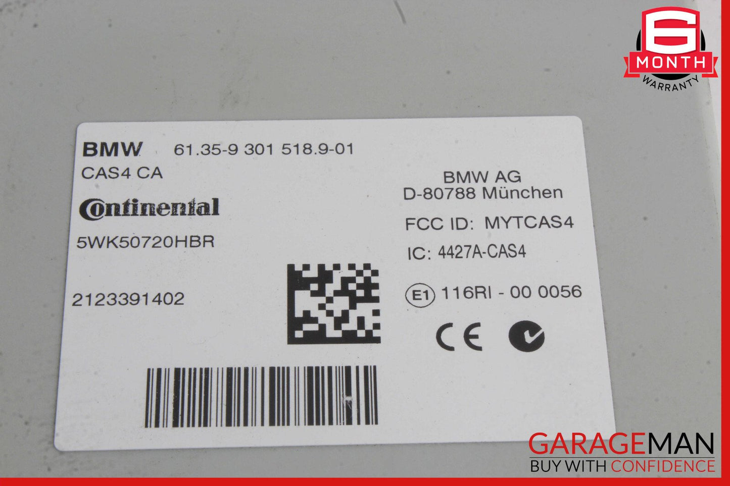 13-19 BMW 640i F06 Anti Theft Locking Control Module Computer OEM