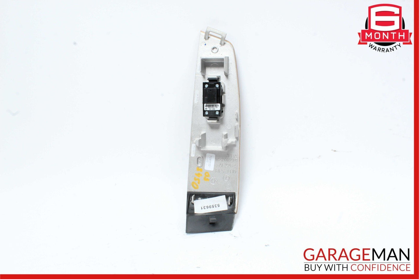 03-06 Mercedes W220 S430 Front Right Side Door Window Switch Trim Bezel Wood OEM