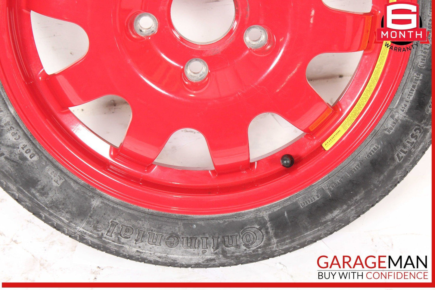 97-04 Porsche Boxster 986 Carrera 911 Spare Tire Wheel Rim Tire T105/95 R17 OEM