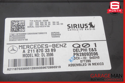 Mercedes W251 R350 GL450 ML350 Sirius Satellite Radio Receiver Module OEM