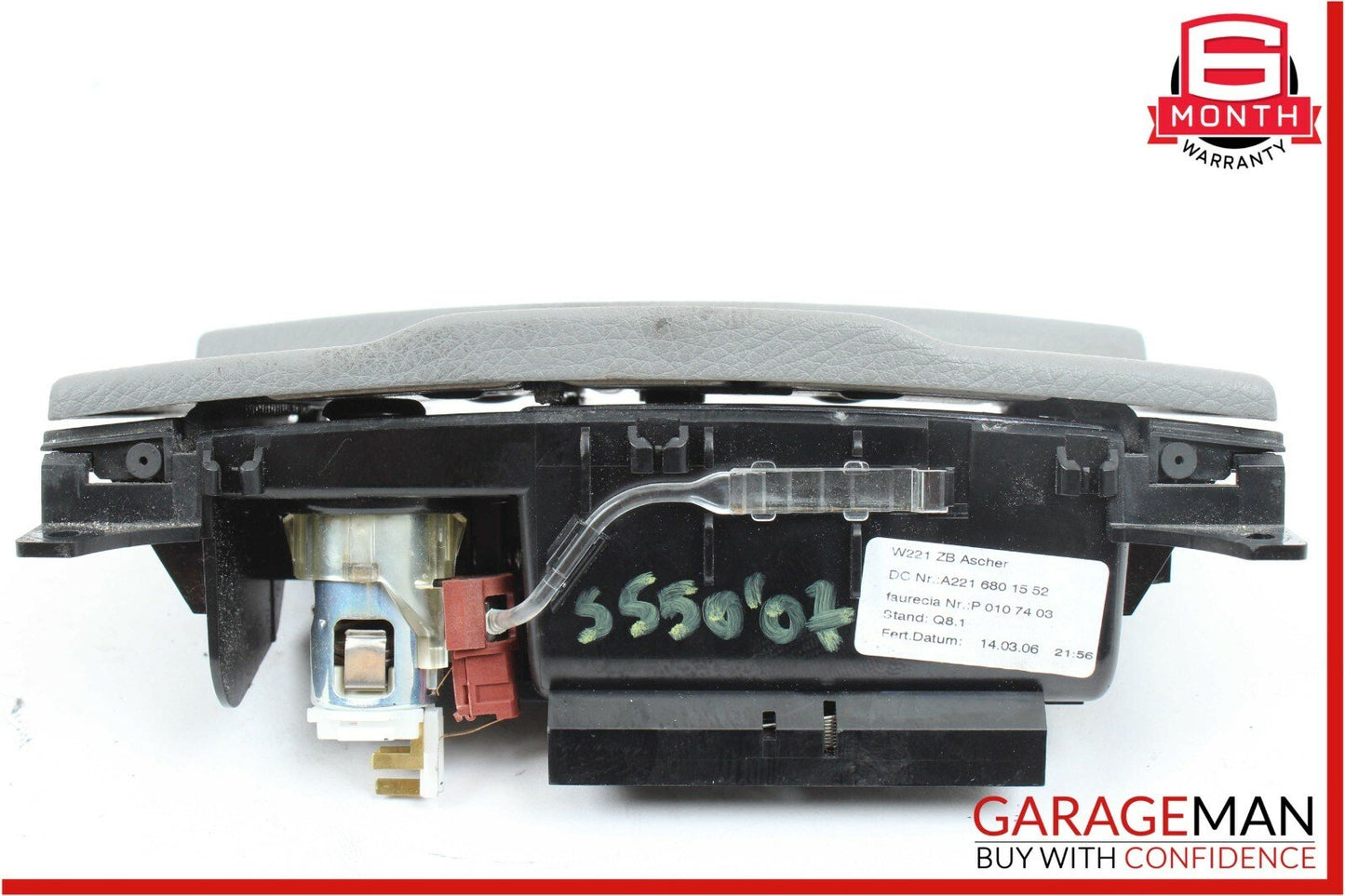 07-09 Mercedes W221 S550 S65 AMG Ash Tray Ashtray Lighter Compartment Tray Grey