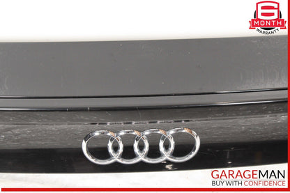 12-18 Audi A7 Rear Trunk Lid Tailgate Spoiler Panel Spoiler Mount Black OEM