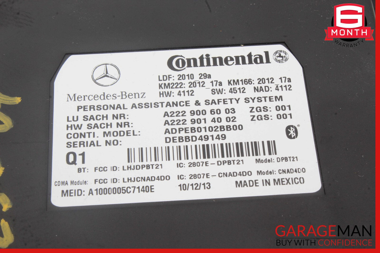 12-20 Mercedes W204 C250 CLS500 Communication Control Module Unit OEM