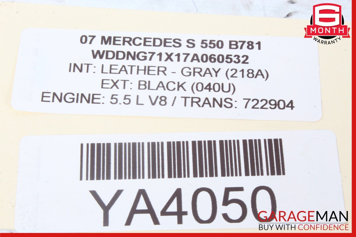 07-09 Mercedes W221 S550 S65 AMG Rear Left Or Right Side Door Control Module OEM