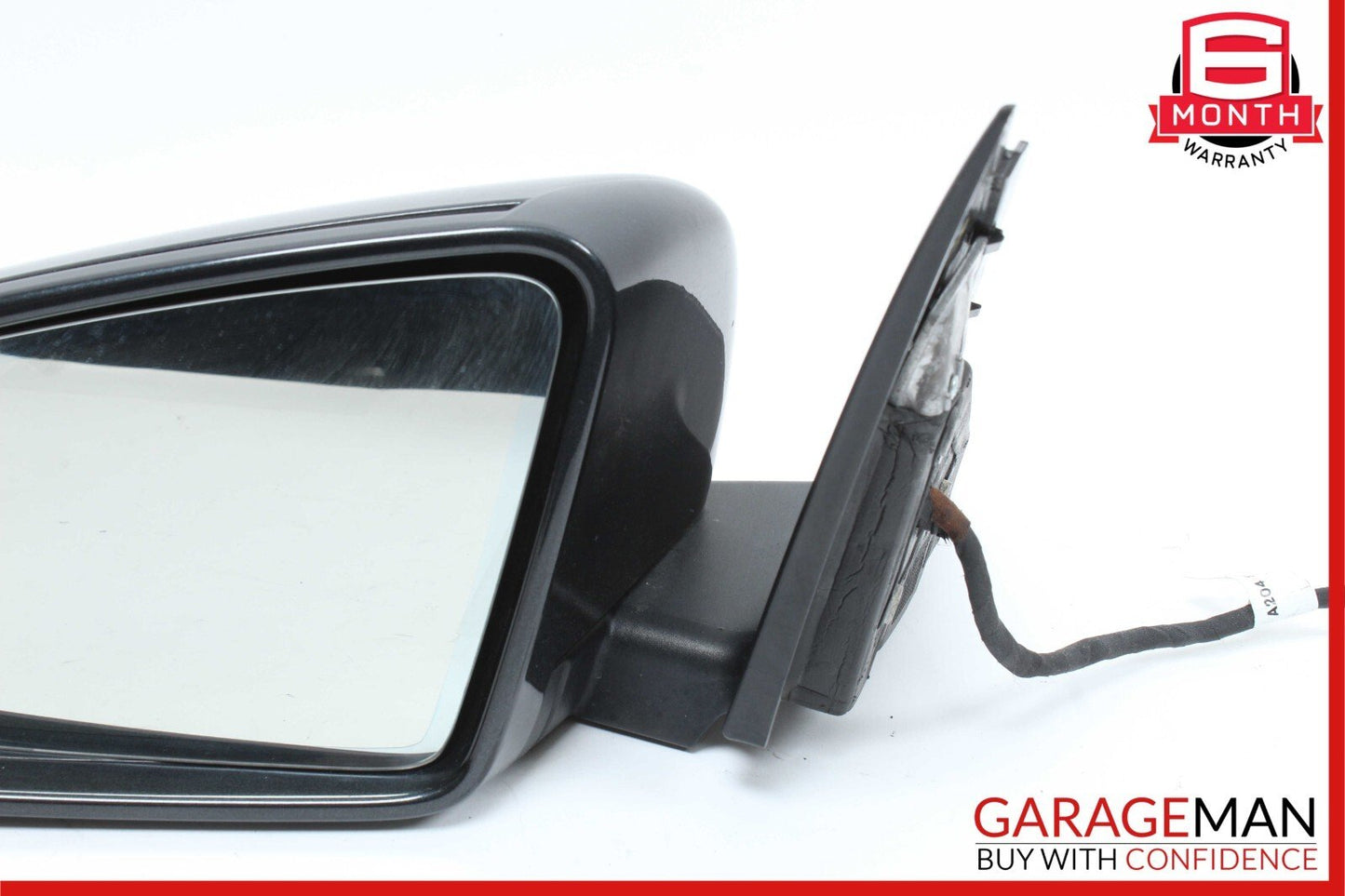 12-14 Mercedes W204 C250 Front Left Side Mirror Rear View Door Magnetite Black