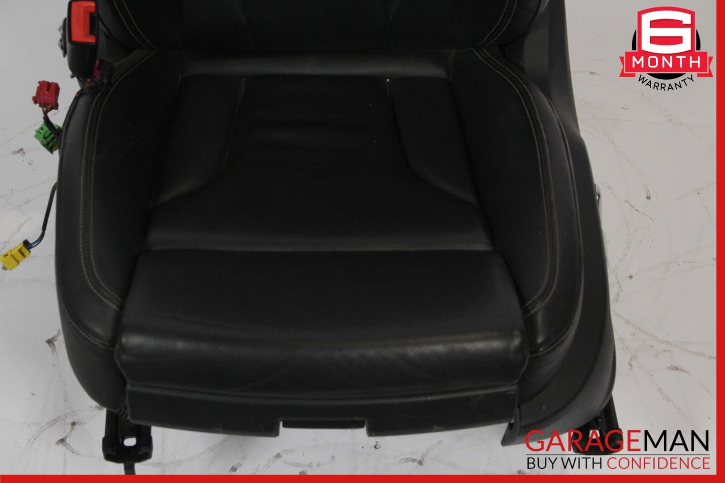 09-17 Audi Q5 Front Left Side Complete Seat Cushion Cover Assembly Black